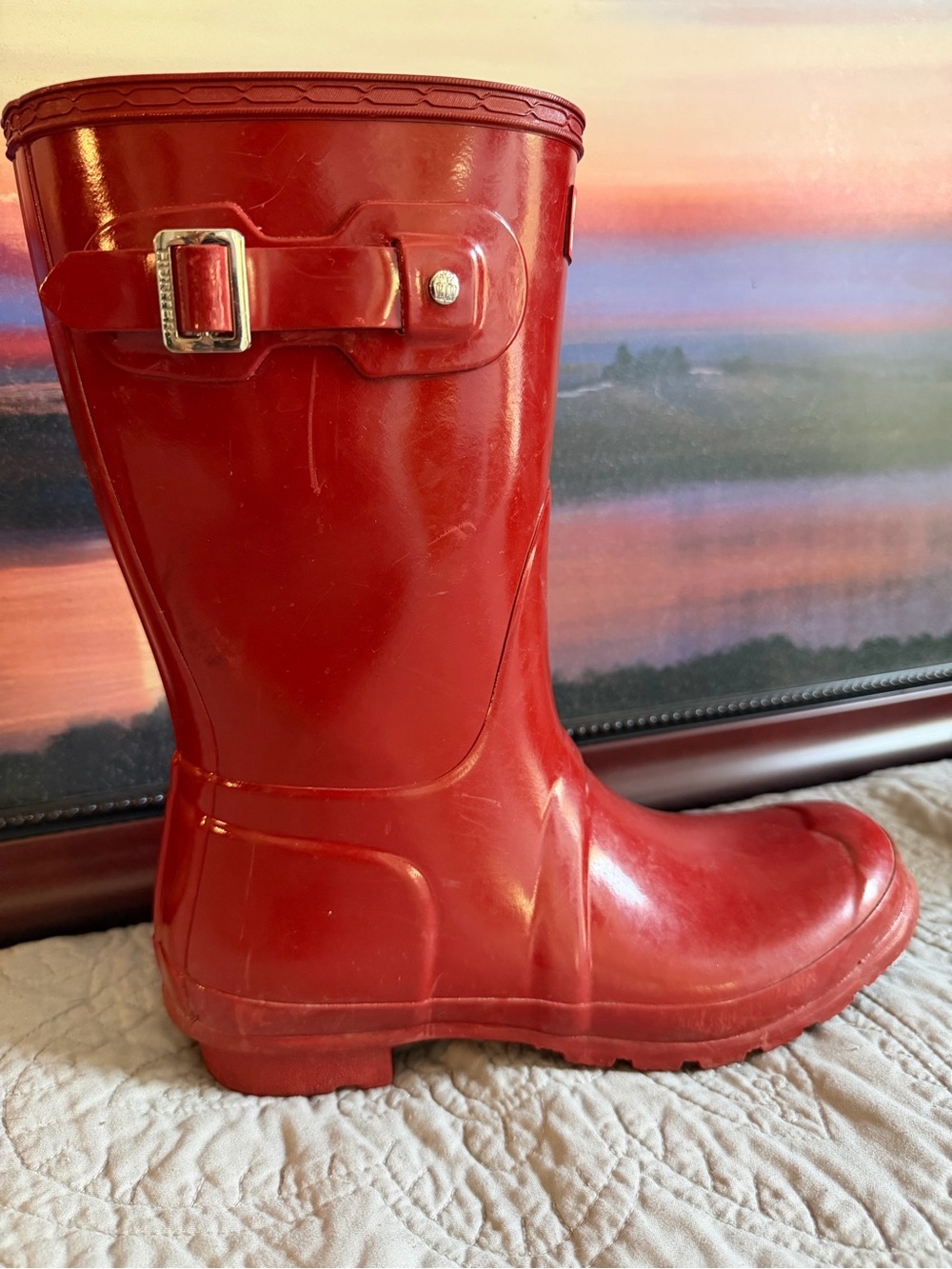 Women's Red Hunter Rain Boots